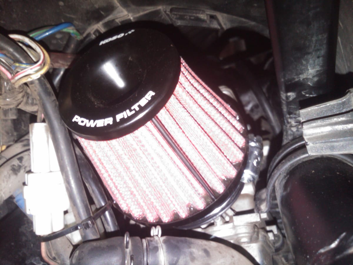 Pasang Open Filter Racing di Suzuki Satria F150